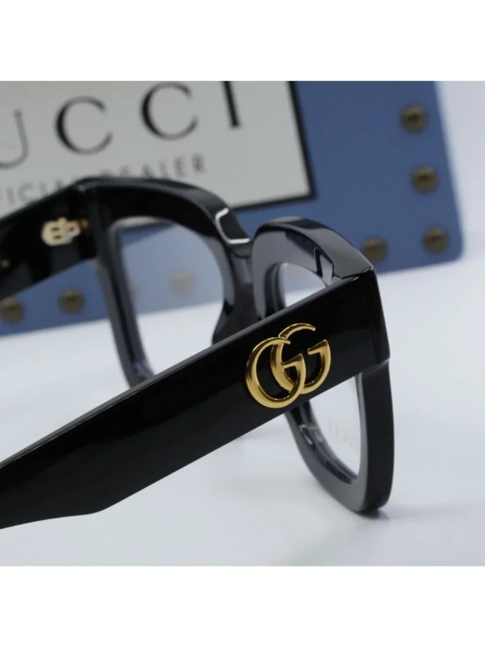 Gucci GG1549O 001 Square Eyeglasses 52mm - Black